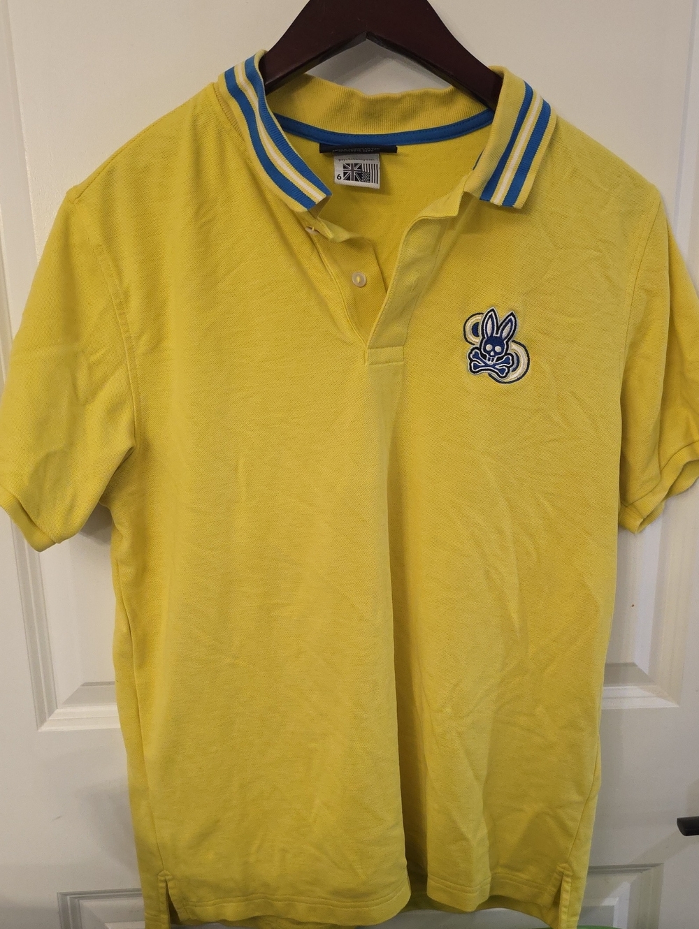 Psycho Bunny Yellow Polo Shirt